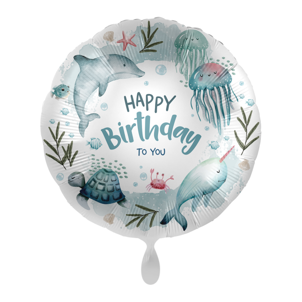 1 Balloon - Fishy Fun Birthday - ENG