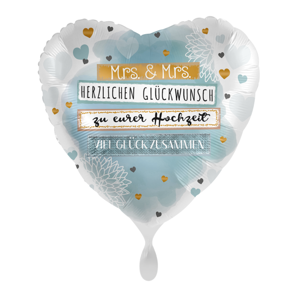 1 Balloon - Mrs. &amp; Mrs. Wishes - GER