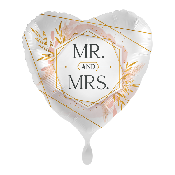 1 Balloon - Mr. &amp; Mrs. Modern Blush - ENG