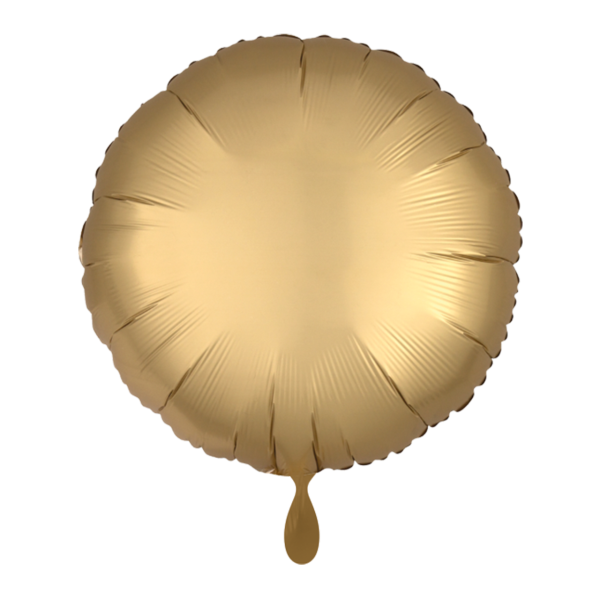 1 Balloon - Rund - Silk Lustre - Gold