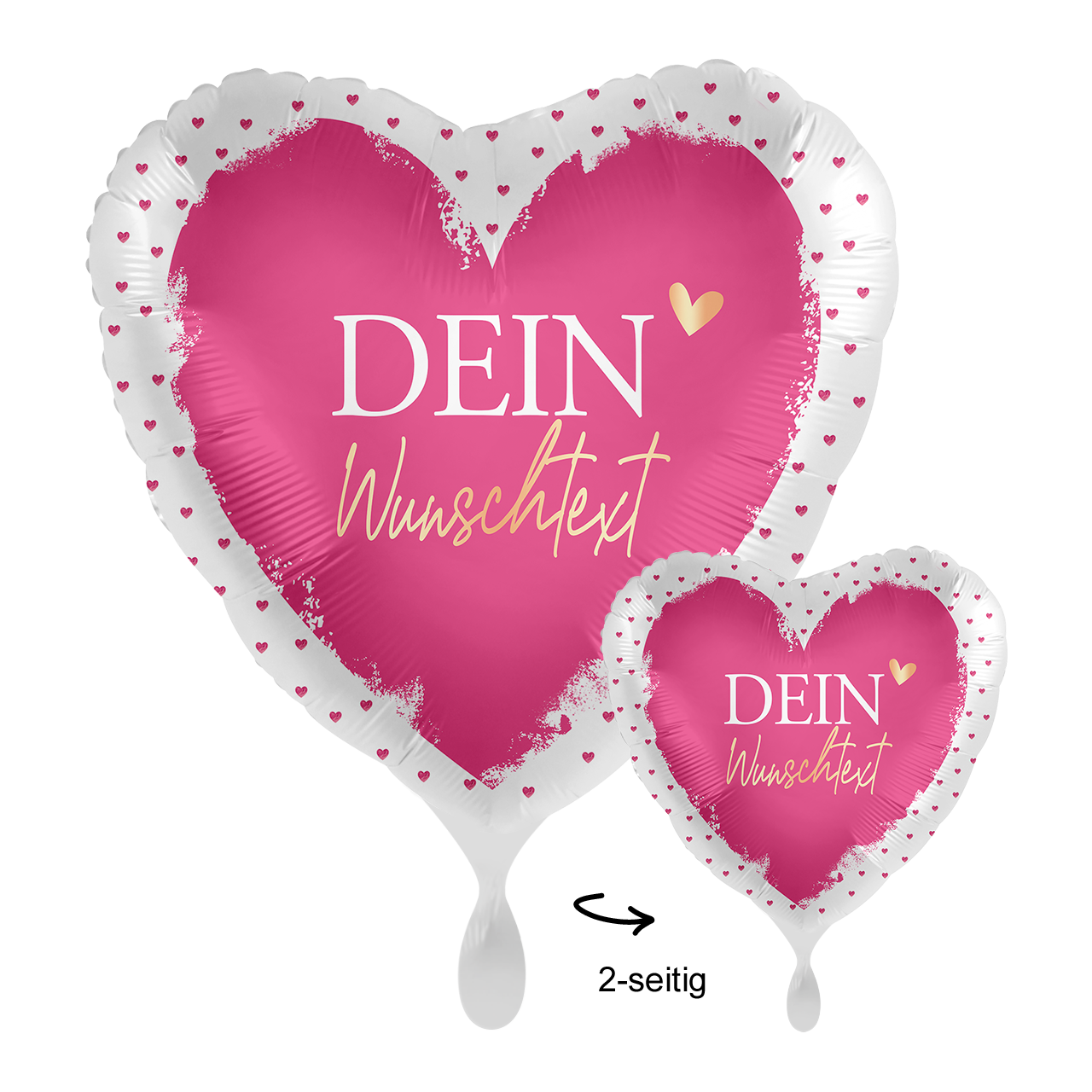 1 Ballon mit Text - With All My Heart