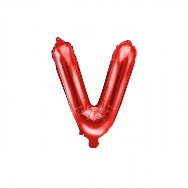 1 Ballon XS - Buchstabe V - Rot