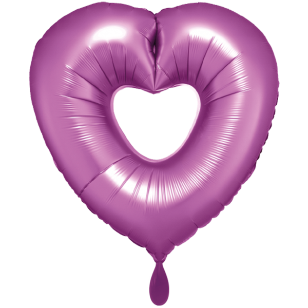 1 Ballon XXL - Flamingo Open Heart