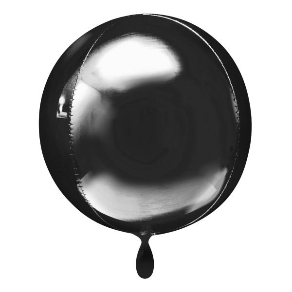 1 Ballon - Orbz - Schwarz