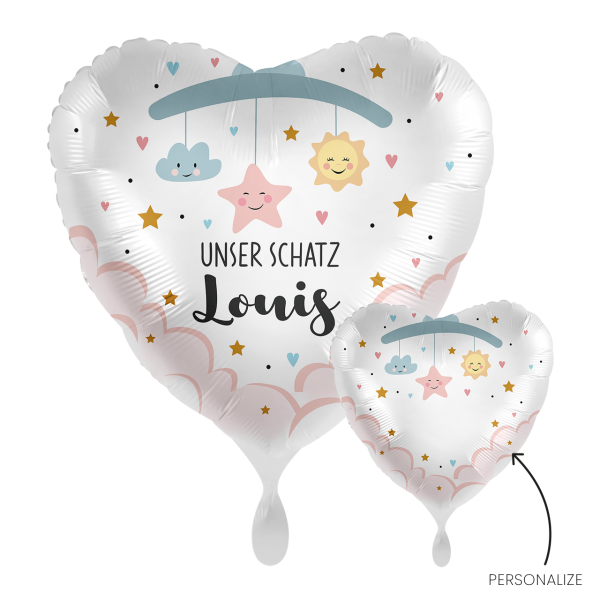 1 Balloon - Personalize IT - Hi Baby - GER