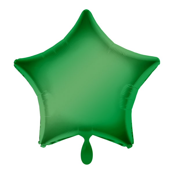 1 Ballon - Stern - Grün
