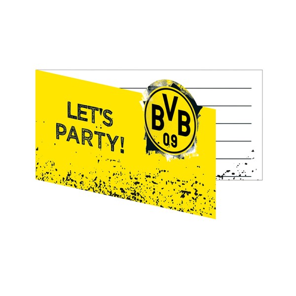 8 Einladungskarten - BVB Dortmund