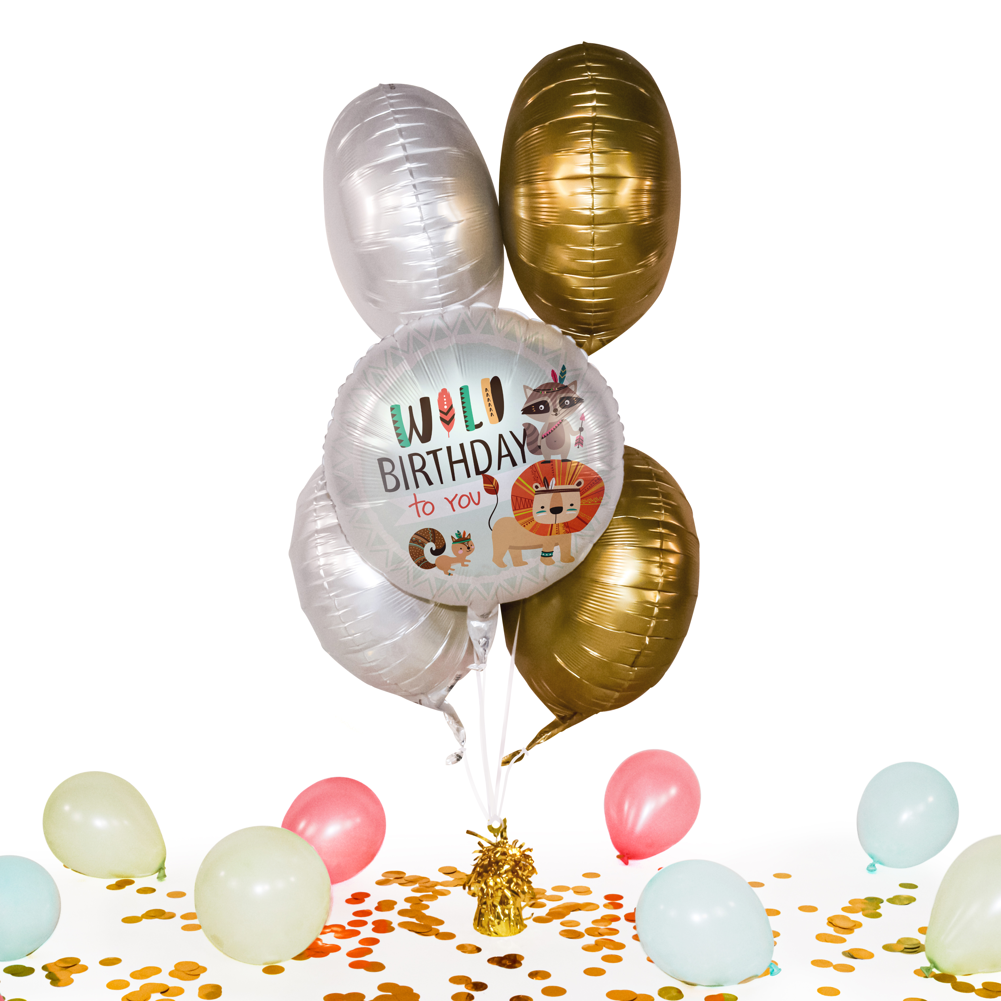 Heliumballon in a Box - Wild Birthday