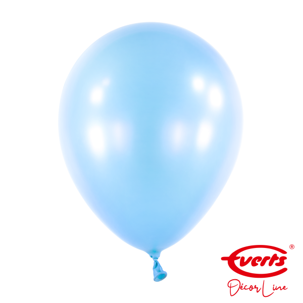 50 Luftballons - DECOR - Ø 28cm - Pearl &amp; Metallic - Pastel Blue