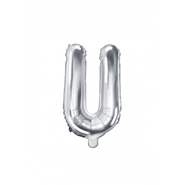 1 Ballon XS - Buchstabe U - Silber