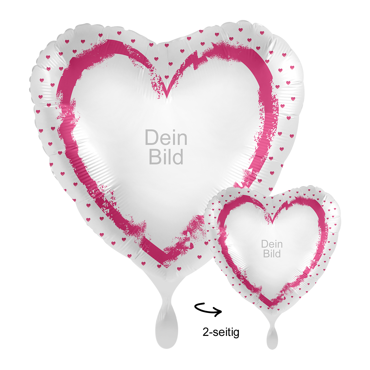 1 Ballon mit Foto - With All My Heart