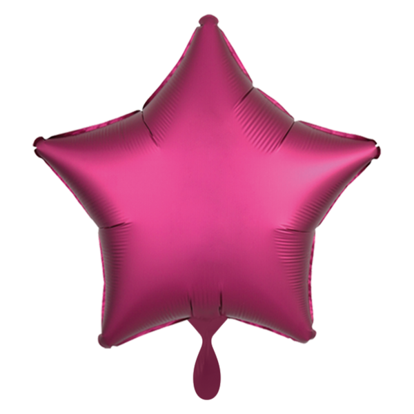 1 Ballon - Stern - Satin - Pink