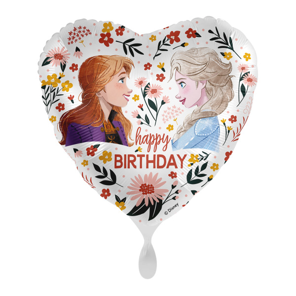 1 Balloon - Disney - Anna &amp; Elsa Floral Birthday - ENG