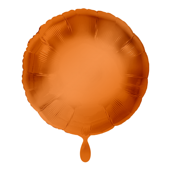 1 Ballon - Rund - Orange