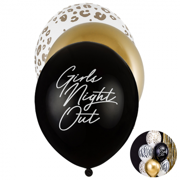 6 Motivballons - Ø 30cm - SET - Girls Night Out