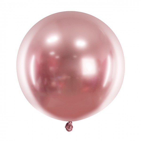 1 Riesenballon - Ø 60cm - Glossy - Rosegold