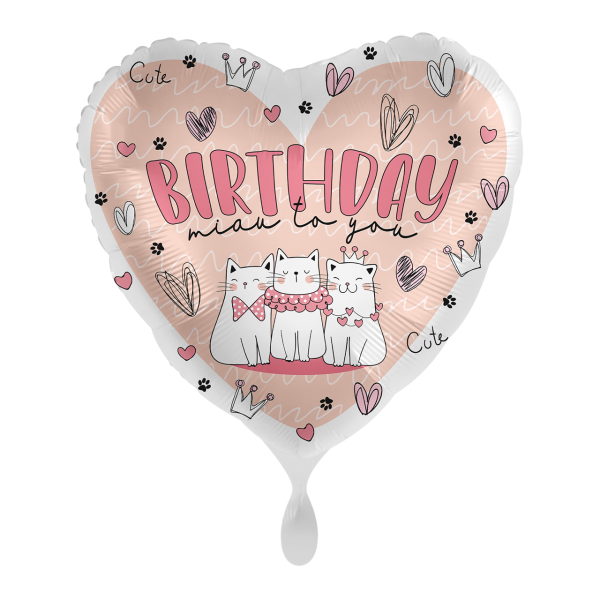 1 Balloon - Kitty Birthday - ENG