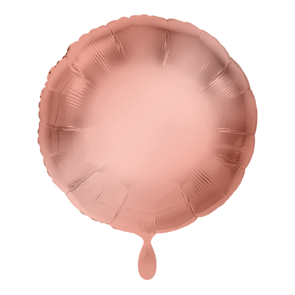 1 Ballon - Rund - Rosegold