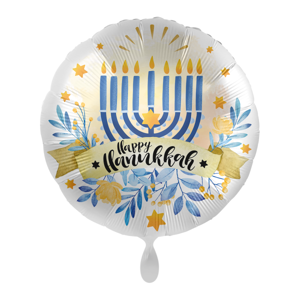 1 Balloon - Hanukkah Menorah - ENG