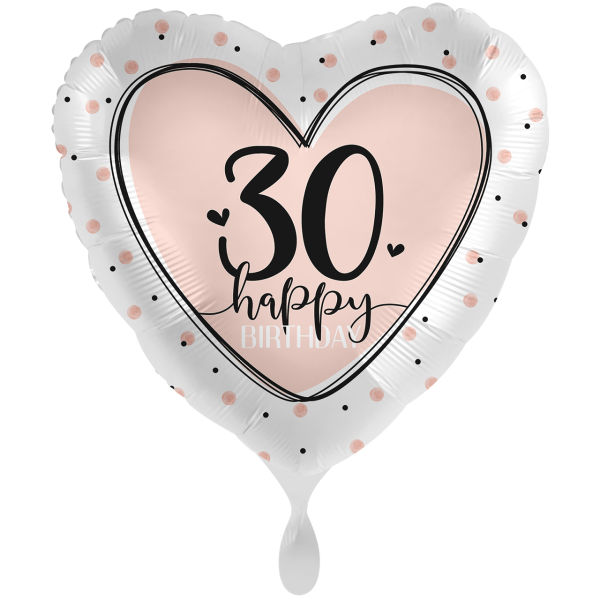 1 Balloon XXL - Lovely Birthday 30 - ENG