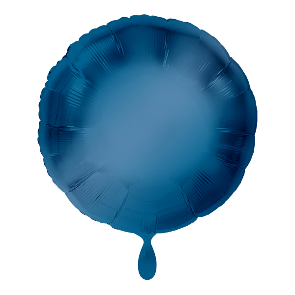 1 Balloon - Rund - Blau