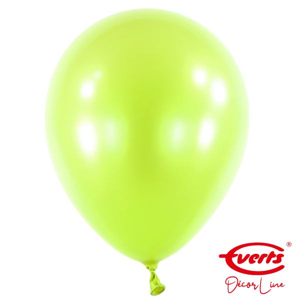 50 Luftballons - DECOR - Ø 35cm - Pearl &amp; Metallic - Kiwi