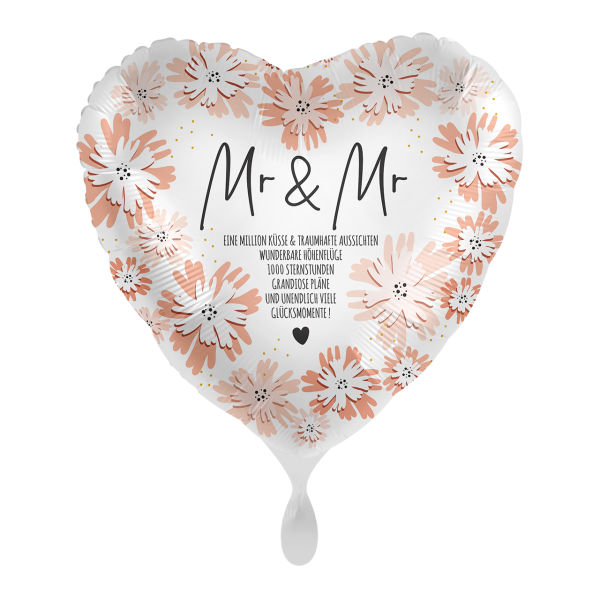 1 Balloon - Blooming Wedding Day Mr. - GER
