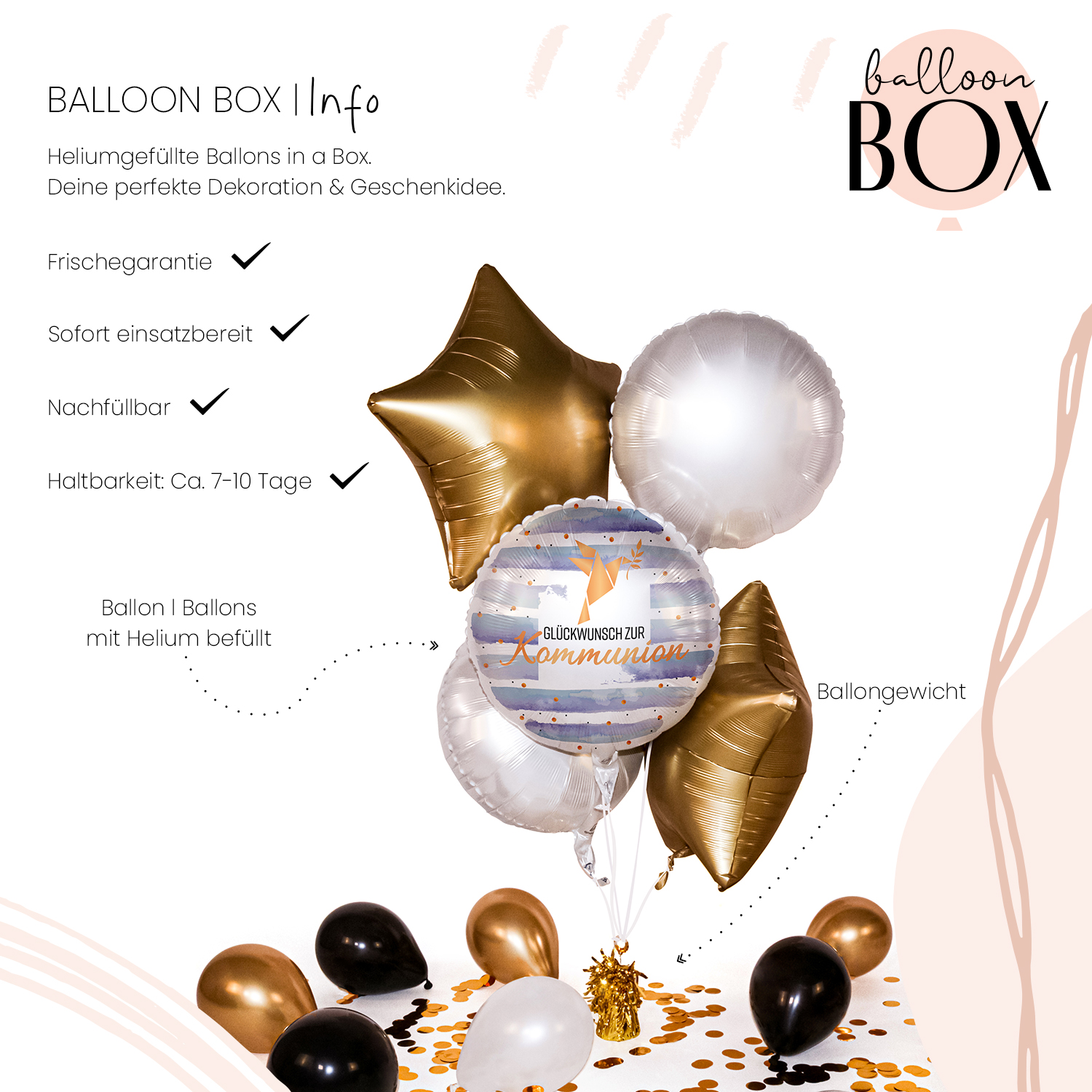Heliumballon in a Box - Holy Communion