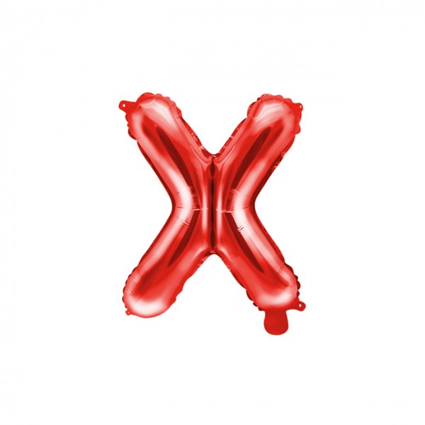 1 Ballon XS - Buchstabe X - Rot