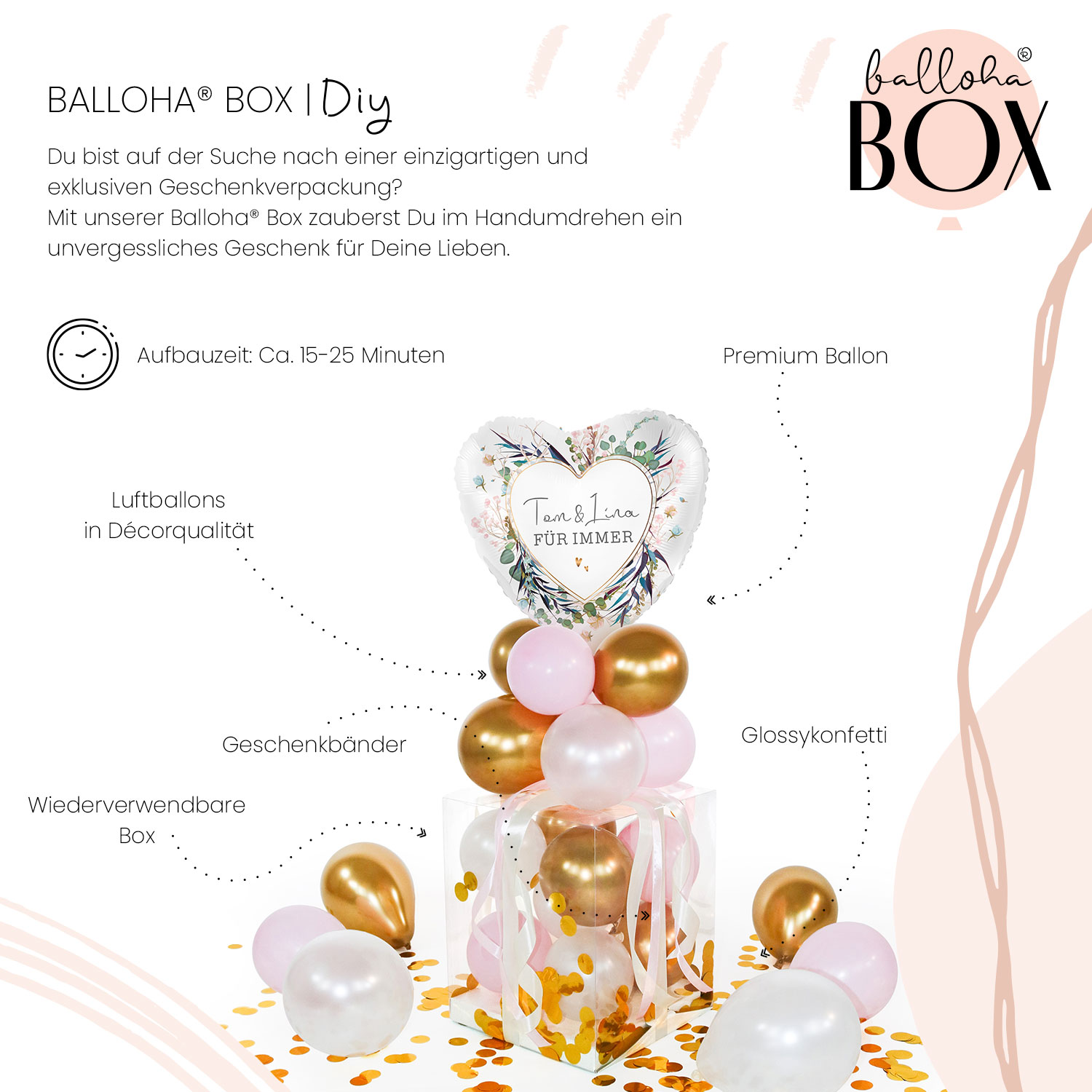 Balloha® Box mit Personalisierung - DIY Greenery