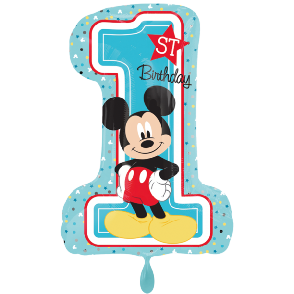 1 Ballon XXL - Mickey 1st Birthday