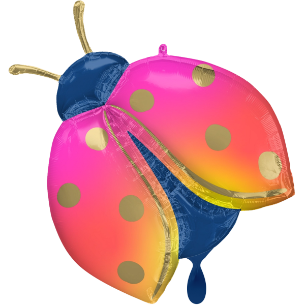 1 Balloon XXL - Colorful Ladybug