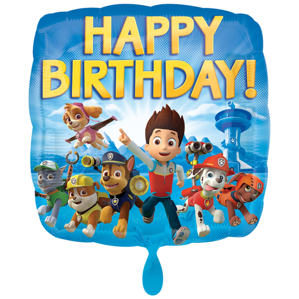 1 Balloon - Paw Patrol Happy Birthday