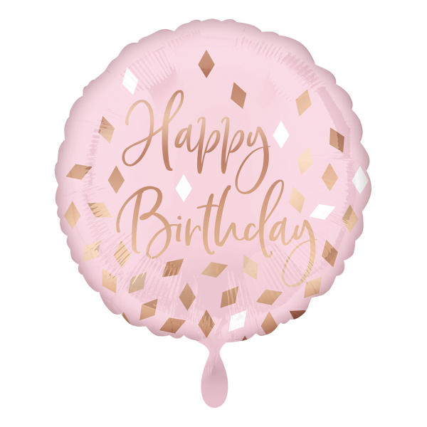 1 Ballon - Rose Gold Blush Birthday