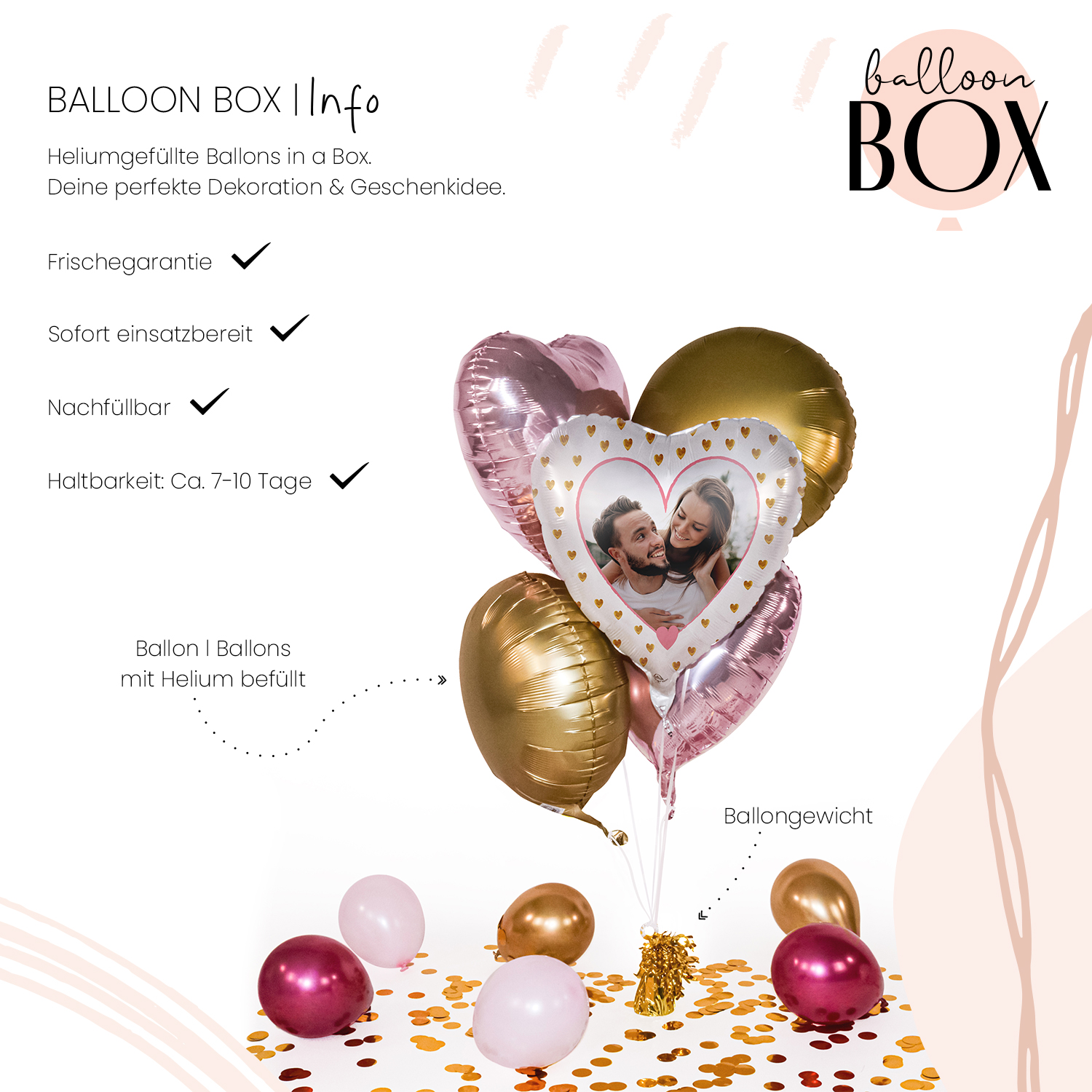Fotoballon in a Box - Ich liebe Dich