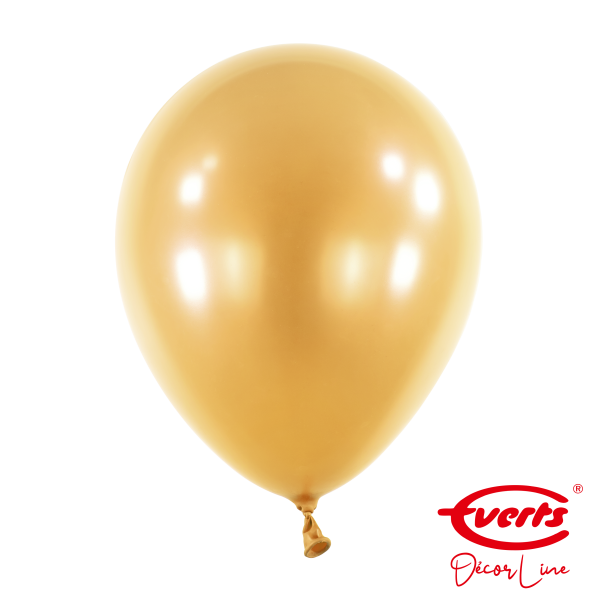 50 Luftballons - DECOR - Ø 28cm - Pearl &amp; Metallic - Gold