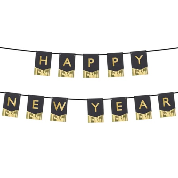 1 Bannergirlande - Happy New Year