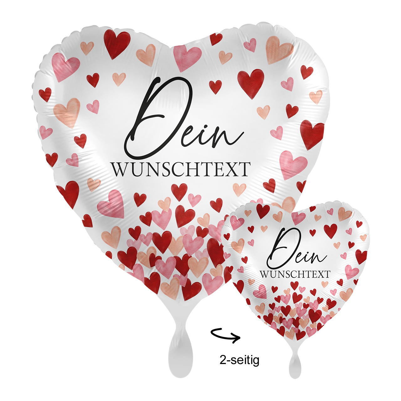 1 Ballon mit Text - All about Love