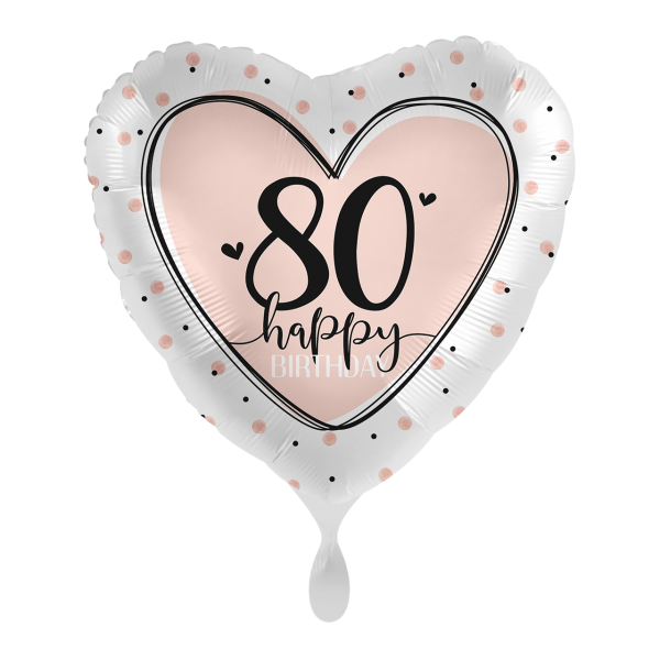 1 Balloon - Lovely Birthday 80 - ENG