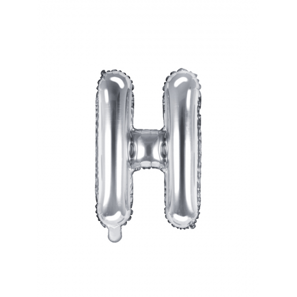 1 Ballon XS - Buchstabe H - Silber