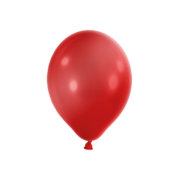 100 Luftballons - Ø 23cm - Metallic - Rot