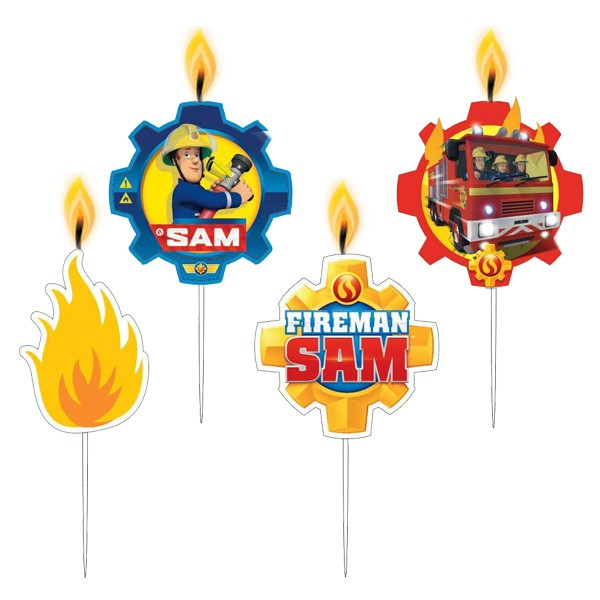 4 Kerzen - Feuerwehrmann Sam