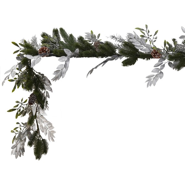 1 Garland - Mistletoe and silver foliage