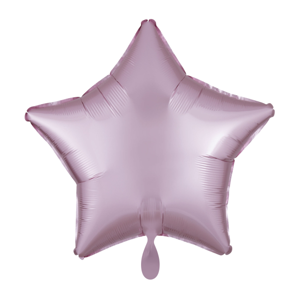 1 Balloon - Stern - Silk Lustre - Pastel Rosa