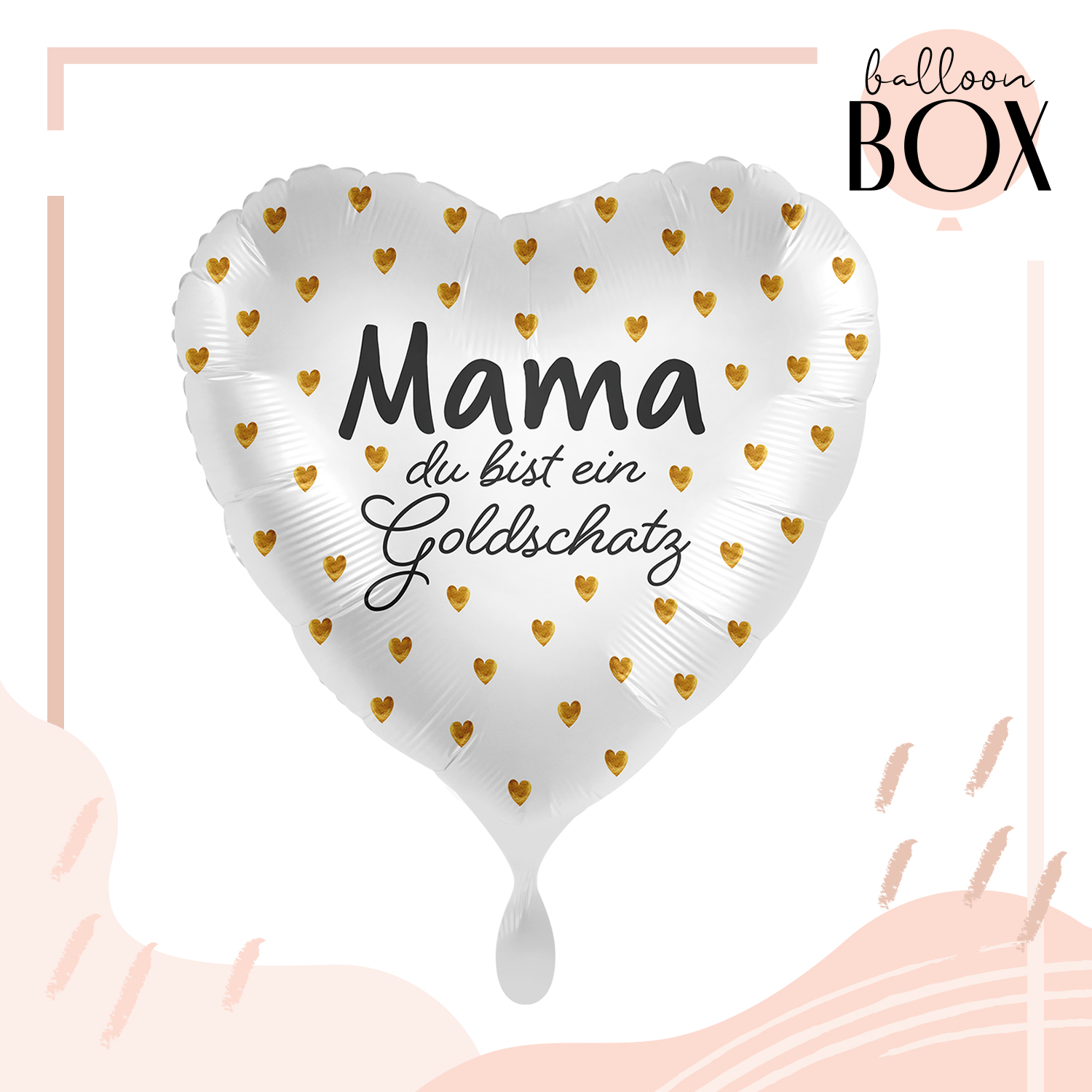 Heliumballon in a Box - Goldschatz Mama