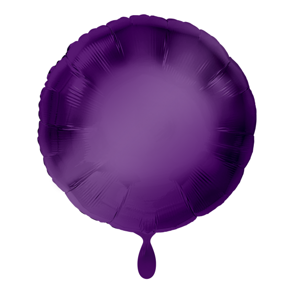 1 Ballon - Rund - Lila