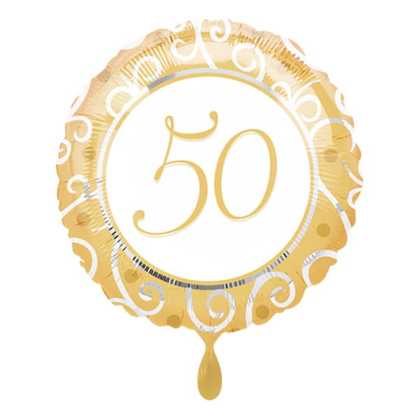 1 Balloon - Golden Wedding 50 Years