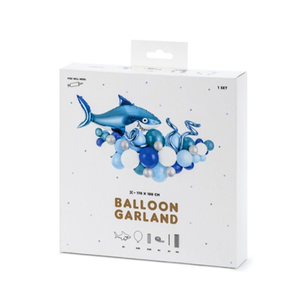 1 Ballonset - Ballongirlande - Shark