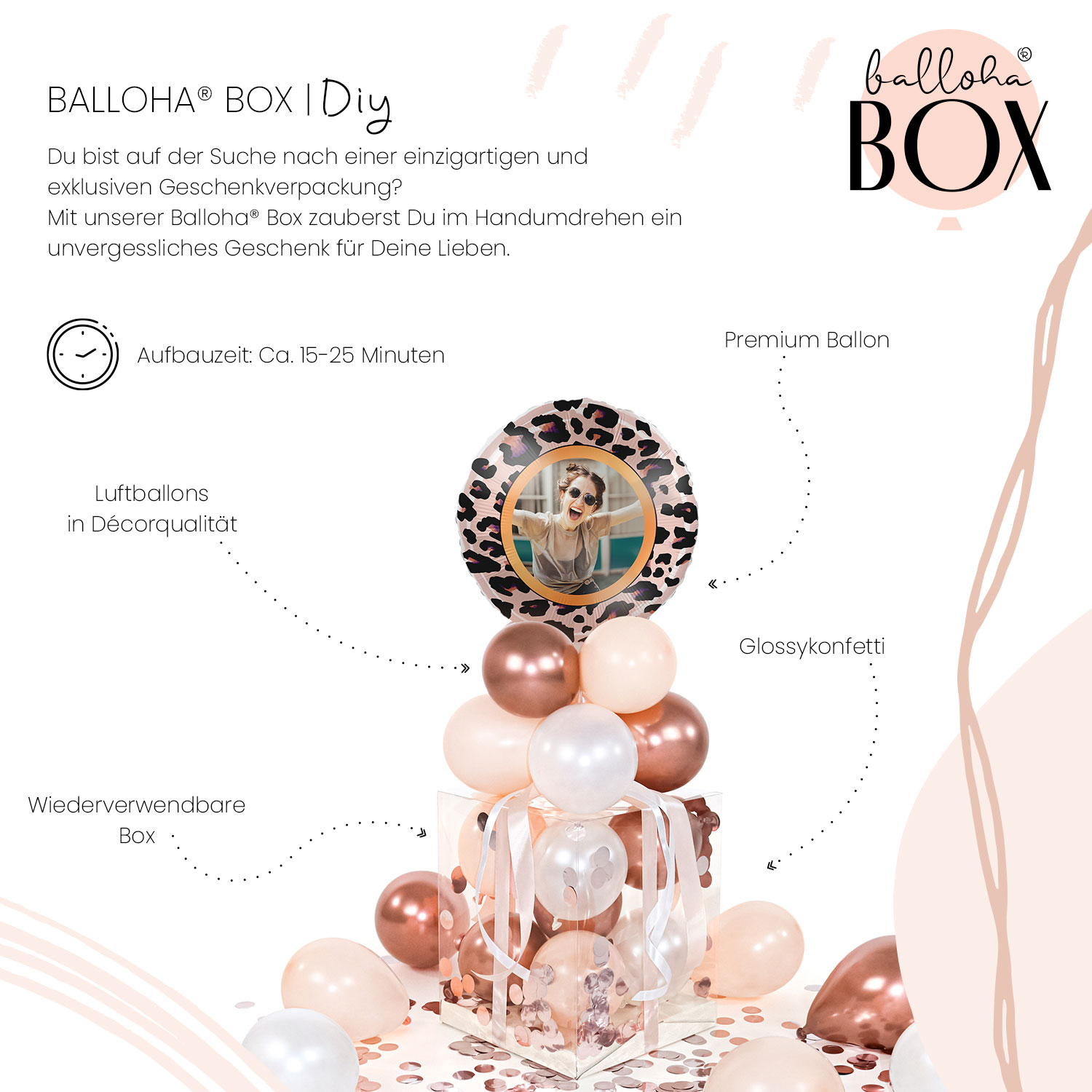 Balloha® Box mit Foto - DIY Happy Birthday Du wildes Ding