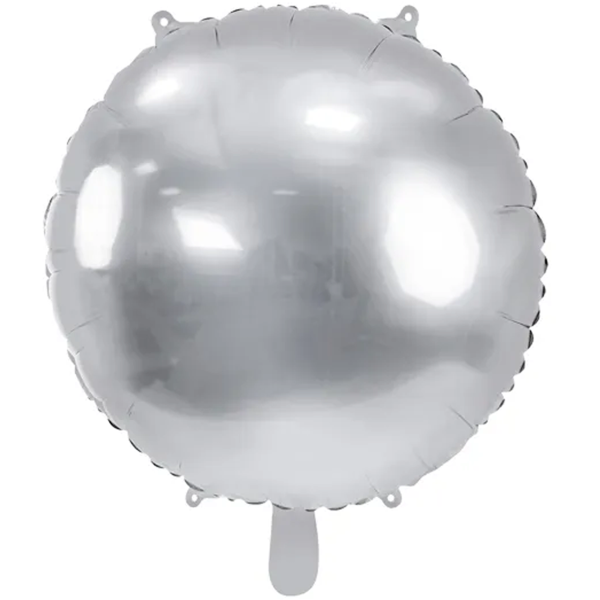 1 Ballon XXL - Rund - Silver